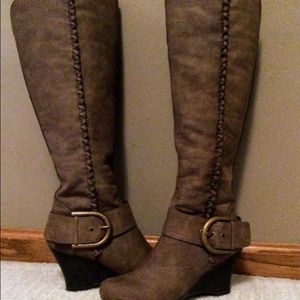 Unionbay Remy women's tall wedged boots